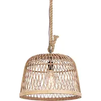 QAZQA Suspension en rotin rustique - Calamus