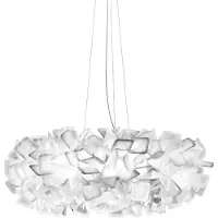 Slamp Suspension , Clizia, dimmable, Blanc, Salon / séjour, Plastique, Design