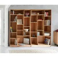 DELIFE Étagère-murale Live-Edge 242 cm acacia nature lot de 2
