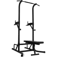 VirtuFit Power Tower Deluxe avec banc de fitness, station de dip et de traction