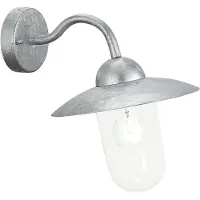 Eglo Applique murale d'extérieur Milton 60 W argent 88489