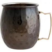 Barlife Cosy & Trendy Gobelet Moscow 10 x 8 cm noir martelé