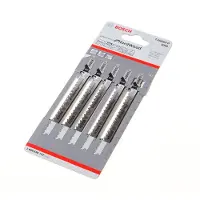 Bosch Powertools Expert T308bfp Hardwood 2 Side Clean Precision Jigsaw Blade Set 5 Units Clair