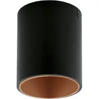 Eglo LED plafonnier Polasso Noir/Cuivre