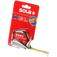 Sola Mètre à ruban de poche TRI-MATIC L.5m l.19mm mm/cm CE I Ku.Stopptaste - 50023301