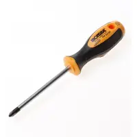 Ironside 120023 Tournevis d'atelier PH 2 x100 Poignée à 2 composants Acier au chrome vanadium