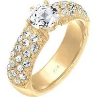 Elli PREMIUM Bague or / transparent