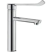 Delabie WT-MBatt. EP bec haut fixe H165 L140, levier hygiène