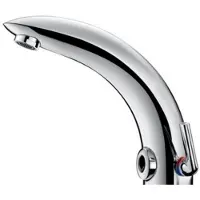 Delabie -Mitigeur électronique de lavabo Tempomatic MIX avec alimentation par piles Lithium 6V boîtier électronique indépendant Réf : 494006