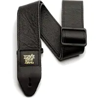 Ernie Ball Sangle Noir Cuir Italien
