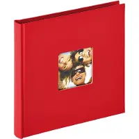 Walther design Fun rouge 18x18 30 pages noires FA199R