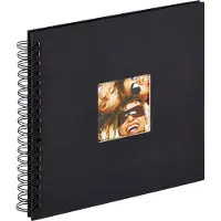 Walther design Fun noir à spirales26x25 40 pages noires SA108B