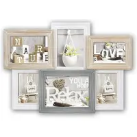 Zep Vincennes 6 Photo Wood Photo Photo Frame Marron,Blanc,Gris
