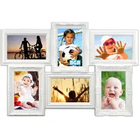 Zep Cadre Almeria Galerie pour 6 photos 10x15 plastique blanc