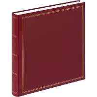 Walther design Monza 60 Pages Bookbound Photo Album 34x33 Cm Rouge