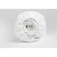 Yumeko Drap-Housse Yumeko Pure White (Flanelle)-90 x 210 cm