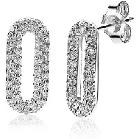 Zinzi Boucles d'oreilles en argent avec zircone