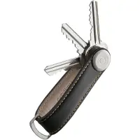 OrbitKey Organisateur de clés - - Cognac - Cuir - Acier - Léger et Pratique