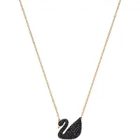 Swarovski Chaîne 'Swan' or rose / noir