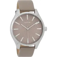 Oozoo Montre marron cuir Timepieces femme Montre à quartz analogique UOC9687A