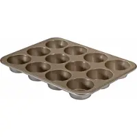 Nordic Ware Moule muffins antiadh sif en aluminium Naturals, 12 moules de 2,75 pouces