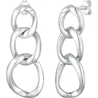 Elli Boucles d'oreilles 'Geo' argent