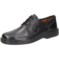 Sioux Mathias Chaussures basses pour hommes, Noir, cuir, confortable, NOUVEAU - Chaussures de confort pour hommes, Noir