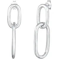 Elli Boucles d'oreilles 'Geo' argent