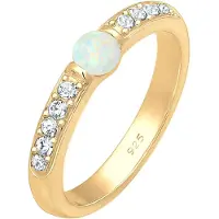 Elli PREMIUM Bague or / transparent
