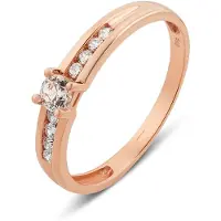 Isabel Bernard Bague or rose / transparent