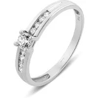 Isabel Bernard Bague argent / transparent