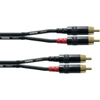 Cordial Câble Audio Double RCA 1,5 M