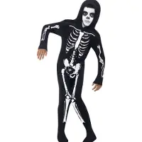 Smiffys Déguisement - Skeleton - Noir/Blanc - - 10-12 ans (140-152) - Costumes