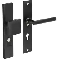 Intersteel Ferrures de porte d’entrée Vurano Protection anti-traction PC 72mm droit noir