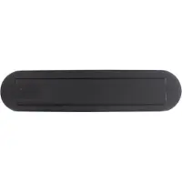 Intersteel Boîte aux lettres avec rebord de pluie Posta Ovale Noir