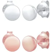 Elli Boucles d'oreilles or rose / argent