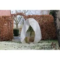 Nature Couverture d'hiver à fermeture éclair 70 g/m² Beige 2x1,5x1,5 m