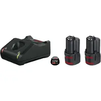 Bosch 1600A019R8 Basis Starter Set 2x2.0Ah + GAL 12V-40