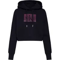 Calvin Klein Jeans Sweat-shirt 'DISTRESSED MONOGRAM CROP HD'