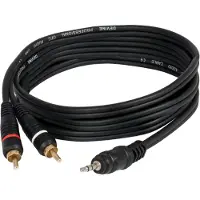 Devine VA7100 jack 3,5 mm stéréo – 2x RCA mâle 10 mètres