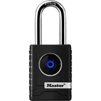 Master Lock 4401EURDLH - Cadenas Bluetooth - Bluetooth Compatible avec Smartphones - Anse Longue - Etanche