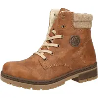 Rieker Bottines à lacets beige chiné / caramel / brun foncé