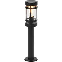QAZQA Lampe d'extérieur moderne noire 50 cm IP44 - Gleam