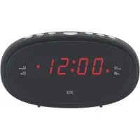 OK. . Radio-réveil Noir (ocr 210)