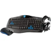 E-blue Clavier + Souris Casque Gamer Pack 3 En 1 (ekm831bkbe-iu)