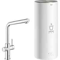 GROHE Robinet de cuisine Red avec bec en L et combiné chromé