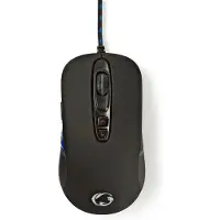 Nedis Souris de jeu Avec câble Rétro-éclairée 4000 dpi 7 boutons -