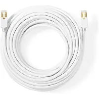 Nedis Câble réseau CAT6 - RJ45 mâle - RJ45 mâle - S/FTP - 10.0 m - rond - LSZH / PVC - blanc - emballage avec fenêtre transparente