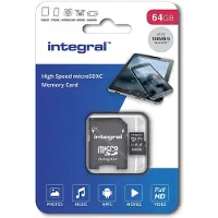 Integral MEMORY Micro SDXC 64GB Haute Vitesse 100MB/s de vitesse de transfert