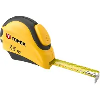 GRUPA TOPEX Ruban à mesurer en acier 7,5 m x 25 mm